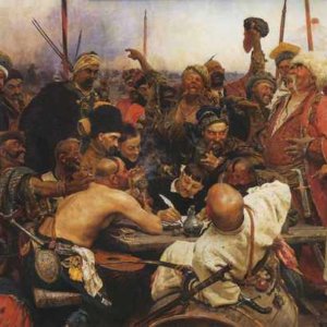 011 ШедеврыЗапорожцы пишут письмо турецкому султану - Илья Репин