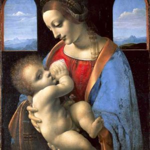 036 Leonardo da Vinci - The Madonna and Child (The Litta Madonna)