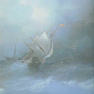 058 Айвазовский И, Буря на ледовитом океане