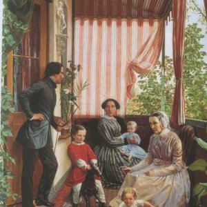 167 Федор Славянский Семейная картина на балконе