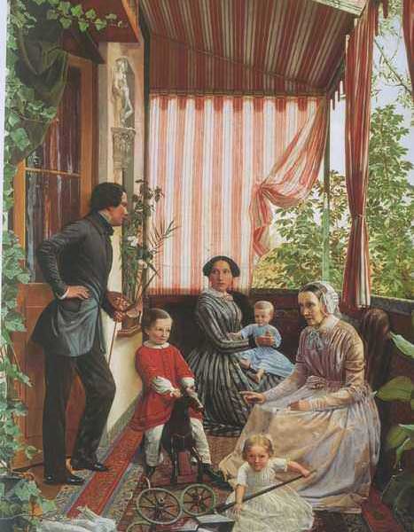 167 Федор Славянский Семейная картина на балконе