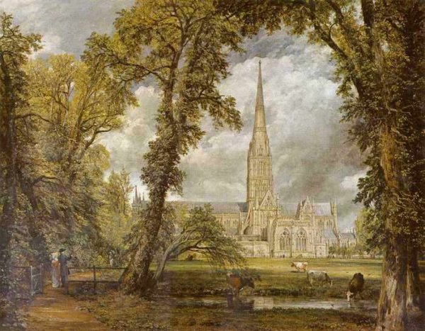 184 Констебл, Джон.Вид на собор в Солсбери из епископского сада