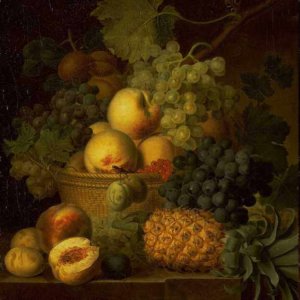 086 Dael Jean Francois van - Basket of Fruit