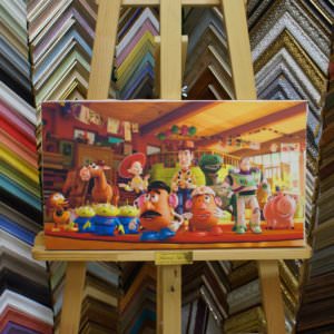 160 Картина «История игрушек» холст/печать, 28х50см.
