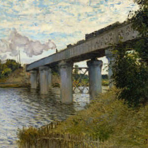 Клод Монэ - Железнодорожный мост в Аржантее (1874 г.) [2]