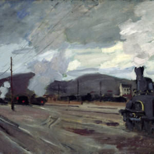 Клод Монэ - Железнодорожный вокзал в Аржантее (1872 г.)