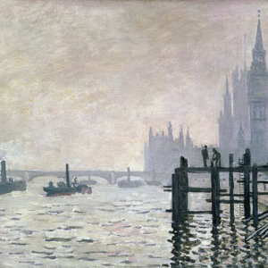 Клод Монэ - Темза ниже Вестминстера (1871 г.)