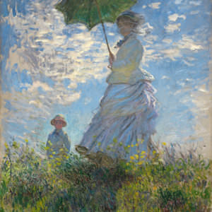 Клод Монэ - Прогулка, Женщина с зонтиком (1875)