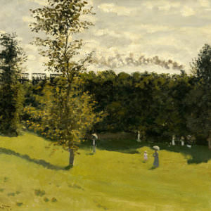 Клод Монэ - Поезд в деревне (1870)