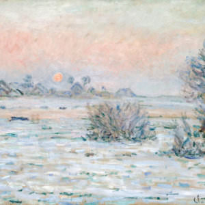 Клод Моне – Зимнее солнце, Лавакур (1879-1880)